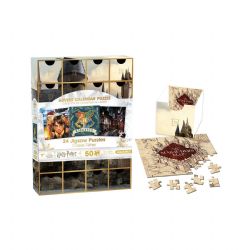 AQUARIUS CALENDRIER DE L'AVENT CASSE-TÊTE 24 X 50 PIÈCES - HARRY POTTER #ADV001